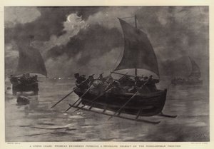 A Stern Chase, Excisemen Prussian perseguindo um Ice-Boat contrabando na fronteira russo-alemã